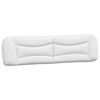 vidaXL Almofad&atilde;o de cabeceira Hvar 200 cm couro artificial branco