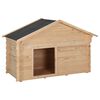 vidaXL Casota para cão 145x70x100,6 cm madeira de pinho maciça 14 mm