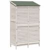 vidaXL Galp&atilde;o de Jardim com telhado Branco 106 x 56 x 176,5 cm