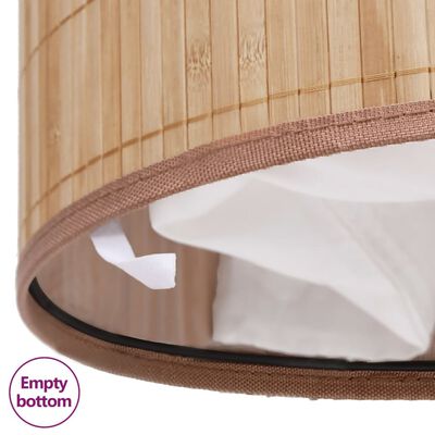 vidaXL Cesto oval para roupa suja bambu natural