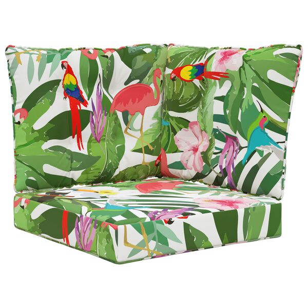 vidaXL Almofada para Sof&aacute; Externo 3 pcs colorido Poli&eacute;ster