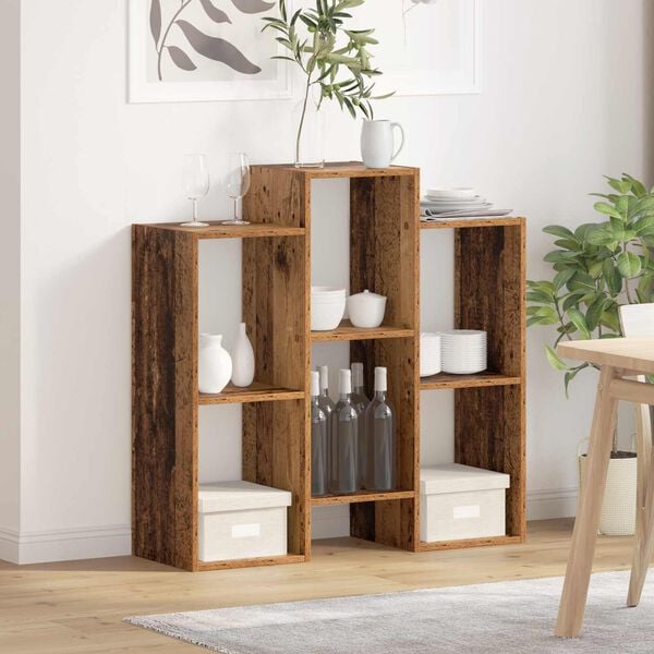 vidaXL Buffet Madeira antiga 90 x 30 x 90 cm