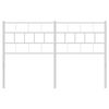 vidaXL Cabeceira de substitui&ccedil;&atilde;o 135 cm metal branco