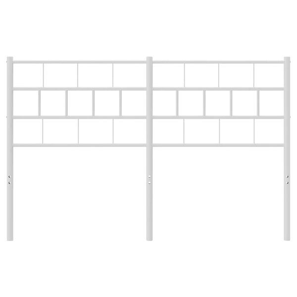 vidaXL Cabeceira de substitui&ccedil;&atilde;o 135 cm metal branco
