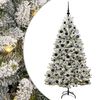 vidaXL &Aacute;rvore de Natal Artificial Verde e Branco 180 cm PVC e Metal