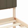 vidaXL Estrutura de Cama com Cabeceira Estofada Cinzento-acastanhado