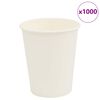 vidaXL Copos de caf&eacute; de papel 1000 pcs 8oz 200ml branco