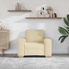 vidaXL Sof&aacute;-cadeira Creme 100x78x84 cm Tecido