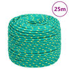 vidaXL Corda de barco 8 mm 25 m polipropileno verde