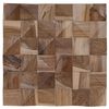vidaXL Painel de Parede 11 unid. Natural 30 x 30 x 2 cm