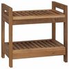 vidaXL Prateleira de Banheiro Natural 45 x 30 x 45 cm