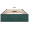 vidaXL Otomano Bed Frame No Colch&atilde;o Verde Escuro 80x200 cm Veludo