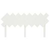vidaXL Cabeceira de cama 159,5x3x80,5 cm pinho maci&ccedil;o branco