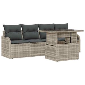 vidaXL Conjunto de Sof&aacute; de Jardim 5 unid. 4-N&uacute;mero de lugares