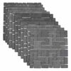 vidaXL Azulejos de Mosaico Cinzento 30 x 30 cm M&aacute;rmore