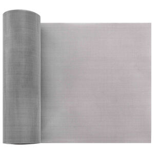 vidaXL Tela de Malha 20 x 500 cm 60 Mesh A&ccedil;o Inoxid&aacute;vel 201 Prateado