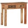 vidaXL Mesa consola 90,5x30x75 cm madeira ac&aacute;cia e recuperada maci&ccedil;as