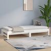 vidaXL Estrutura sof&aacute;-cama de puxar 2x(90x190) cm pinho maci&ccedil;o branco