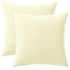 vidaXL Capa almofada 2 pcs HEERLEN Creme 30 x 30 cm Poli&eacute;ster