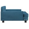 vidaXL Cama para cães 90x53x30 cm veludo azul