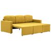 vidaXL Sofá-cama modular de 3 lugares tecido amarelo