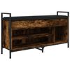 vidaXL Banco sapateira 105,5x32x57,5 cm deriv. madeira carvalho fumado