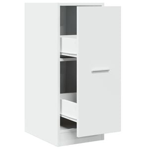 vidaXL Arm&aacute;rio de Botic&aacute;rio Branco 30x41x77,5 cm Madeira Engenheirada