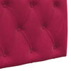 vidaXL Cabeceira Suspensa Vinho Vermelho 210 x 55 x 7 cm Veludo
