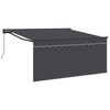 vidaXL Toldo retr&aacute;til Antracite 300 x 250 cm Poli&eacute;ster e Alum&iacute;nio