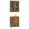 vidaXL Arm&aacute;rio alto 69,5x34x180 cm madeira processada carvalho fumado