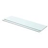 vidaXL Prateleiras 2 pcs 80x20 cm vidro transparente
