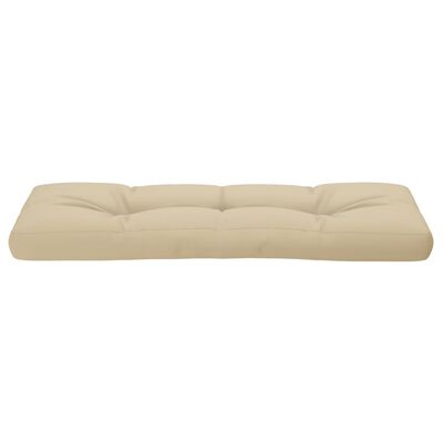 vidaXL Almofadão para sofá de paletes 120x40x12 cm tecido bege