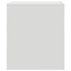vidaXL Mesa de cabeceira 34,5x39x44 cm aço branco
