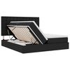 vidaXL Cama com Armazenamento Preto 200 x 200 cm Couro Sint&eacute;tico