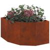 vidaXL Vaso de Canto Ferro Enferrujado 60 x 60 x 35 cm A&ccedil;o corten