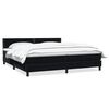 vidaXL Cama com molas/colch&atilde;o 180x210 cm veludo preto