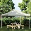 vidaXL Teto para tenda de festas 4,5x3 m 270 g/m² cor creme