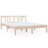 vidaXL Estrutura de cama 140x190 cm madeira maci&ccedil;a