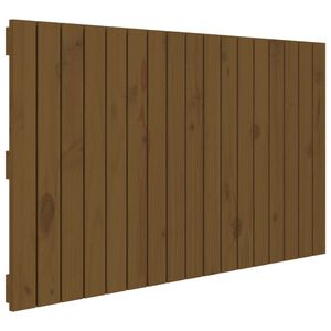 vidaXL Cabeceira de parede 108x3x60 cm pinho maci&ccedil;o castanho-mel