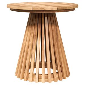 vidaXL Mesa Lateral Castanho 50 x 50 x 49,5 cm Madeira de Teca S&oacute;lida