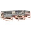 vidaXL 7 pcs conj. sof&aacute;s jardim c/ almofad&otilde;es madeira abeto-de-douglas