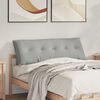 vidaXL Travesseiro para Costas Cinzento-claro 140 x 50 cm
