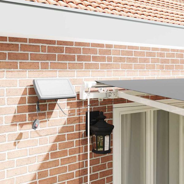 vidaXL Estrutura de Toldo Manual Branco 500 × 350 cm Alumínio