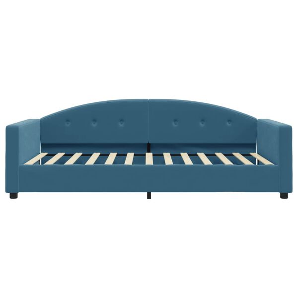 vidaXL Sof&aacute;-cama 100x200 cm veludo azul