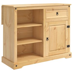 vidaXL Conjunto de Ilha de Cozinha Cera de Mel 112 x 70 x 91,5 cm