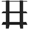 vidaXL Estante/divisória 80x30x87 cm preto