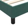 vidaXL Cama com molas/colch&atilde;o 180x220 cm veludo verde-escuro