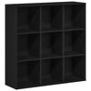 vidaXL Estante para livros em carvalho preto, 98 x 29 x 97,5 cm, madeira engenheirada