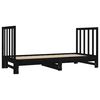 vidaXL Estrutura sof&aacute;-cama de puxar 2x(90x190) cm pinho maci&ccedil;o preto