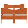vidaXL Cama sem colch&atilde;o 120x190 cm madeira pinho maci&ccedil;a castanho-mel